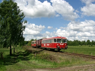 Moorexpress auf der Bahnstrecke&nbsp;&copy;&nbsp;EVB