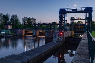 Ritterhuder Schleuse am Abend&nbsp;&copy;&nbsp;Klaus Lampe